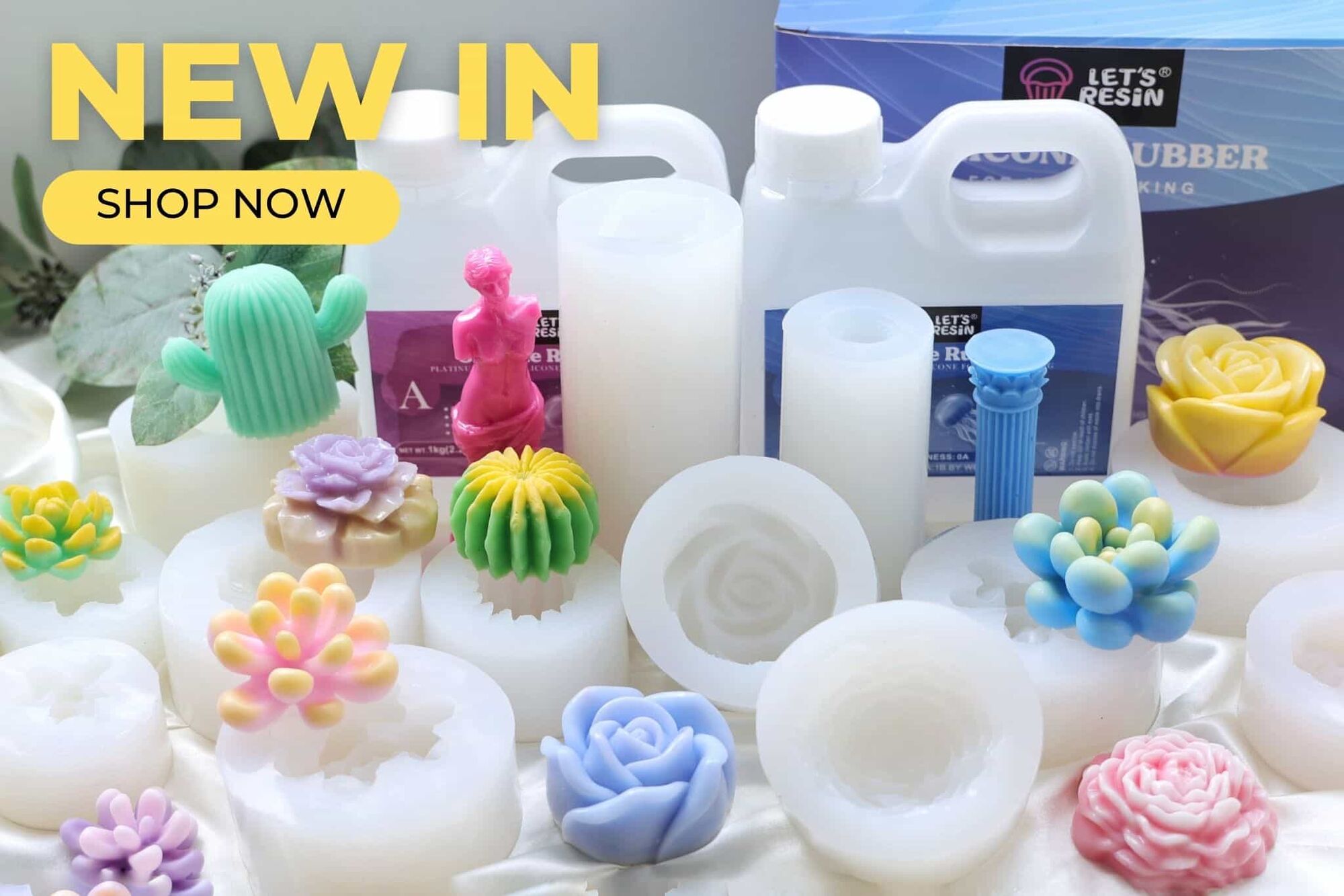 🌹 NEW IN  0A Silicone Mold Making Kit - Let's Resin